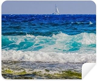 Beach Sea Wave Science Nature Picture Cleaning Cloth Screen Cleaner 2pcs Suede Fabric