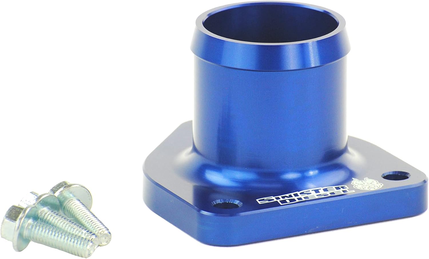 7.3L Powerstroke Thermostat Housing by Sinister Diesel | For 1999.5-2003 - Billet Aluminum Ford Powerstroke 7.3L Thermostat Housing With Leak-Proof Seal