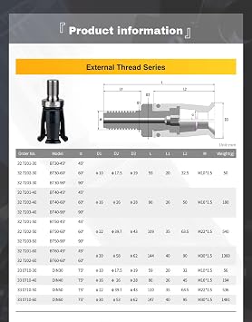Spindle Pull Claw BT40-45 Degree External Thread Pull Stud Grippers Four-lobed Claw Alloy Steel Clamp Tightening Fixture for Drilling Machines,CNC Spindle Machine