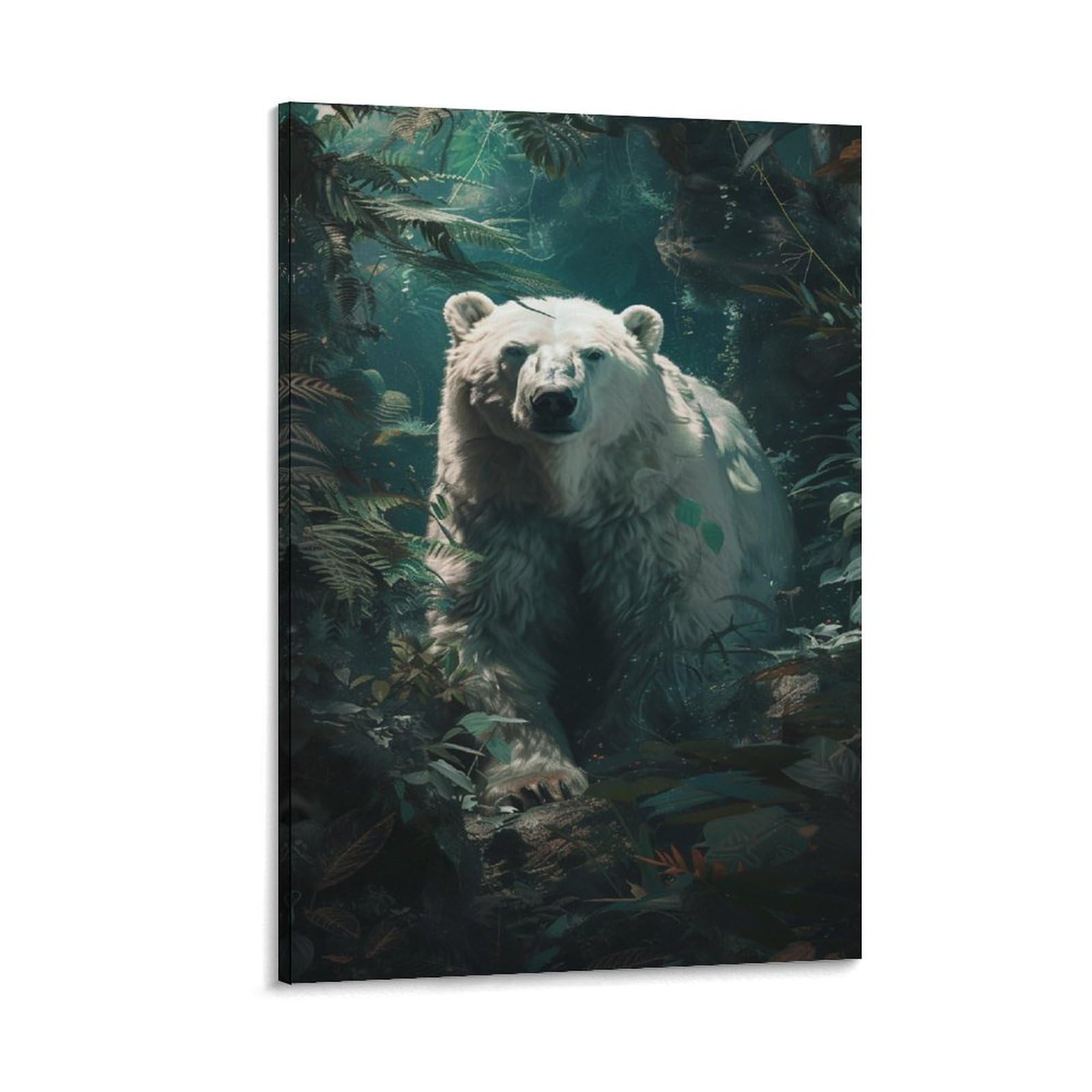 Vfklzcnyr Style-8 Brown Bear 3D Wall Decoration Painted Wall Art Abstract Oil Painting On Canvas Family Wall Living Room Art Wall Decor Stretched 20X30inch(50X75cm)