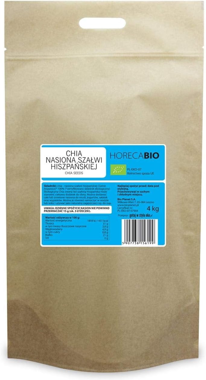 CHIA - Spanish SAGE Seeds BIO 4 kg - HORECA