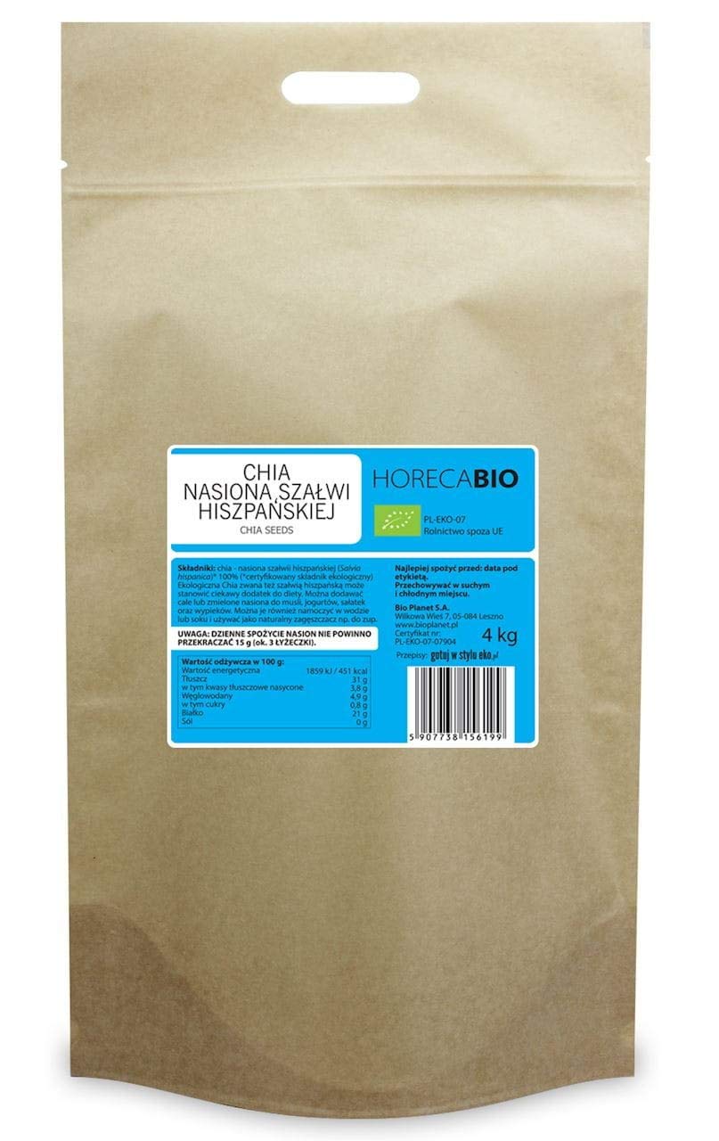 CHIA - Spanish SAGE Seeds BIO 4 kg - HORECA
