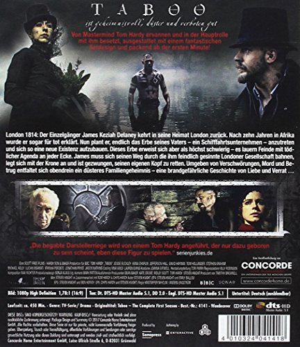 Taboo Primera Temporada Completa en Blu-ray para amantes de las series de intriga 3