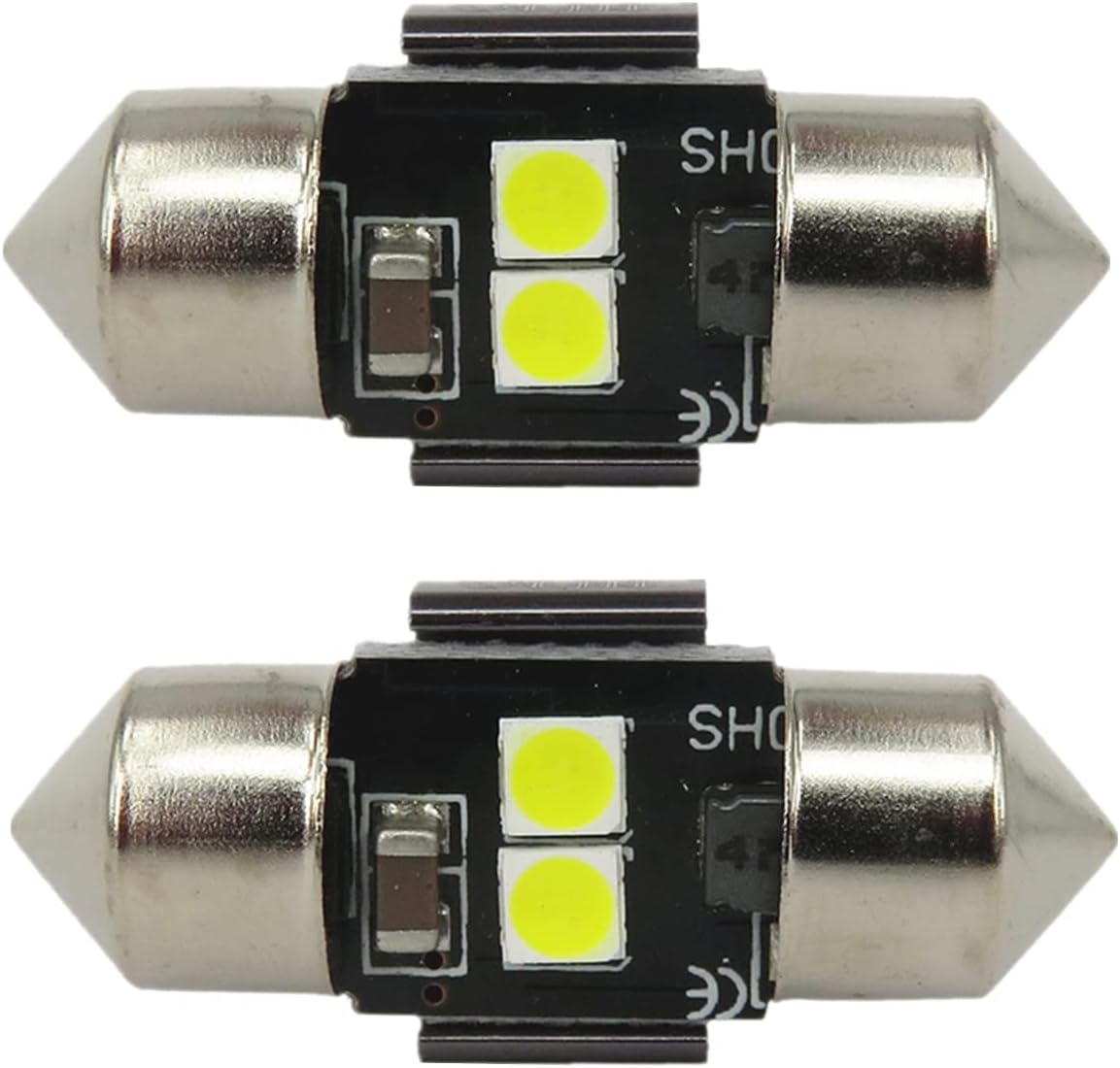 WLJH 28mm LED Festoon DE3021 DE3022 3030 Chip Bulb Canbus Error Free