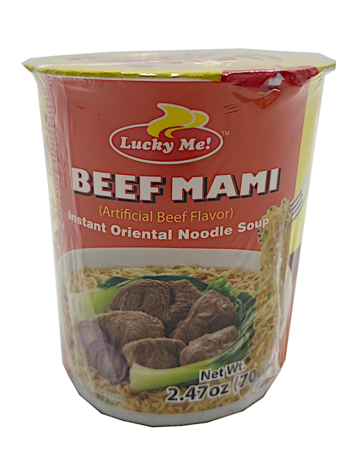 Lucky Me! Me Instant Noodle Soup Beef Mami, 70 g