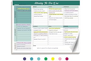 Premium Weekly To-Do List Notepad for Boosting Organization