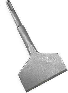 3" x 6.5" Concrete Tile Thinset Scaling Chisel SDS-Plus Shank Thinset Tile Scraper Flat Wide Chisel Bit Floor Scraper Works with SDS+ Rotary Hammers and Demolition Hammers
