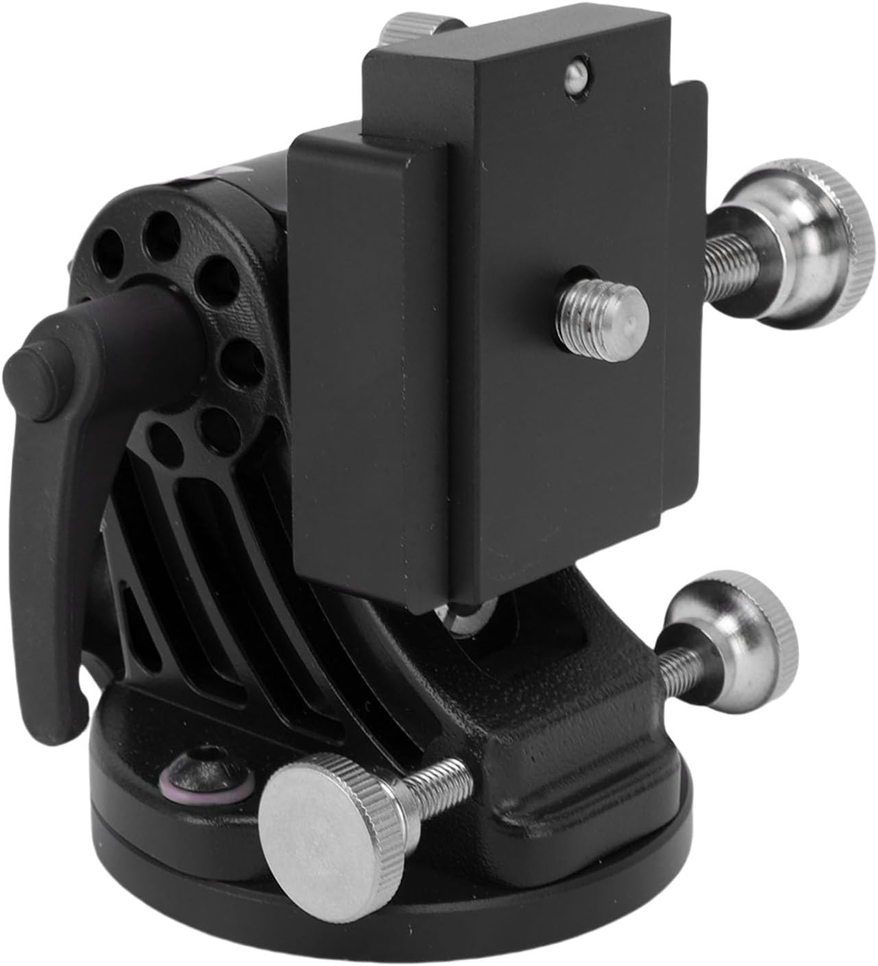 Zerodis Latitude Adjustment Seat, Guiders & Wedges Telescope Mount 0 to 90 Degree Angle Range Accurate Adjustment Latitude Base for Telescope Photography Accessories (All Black)