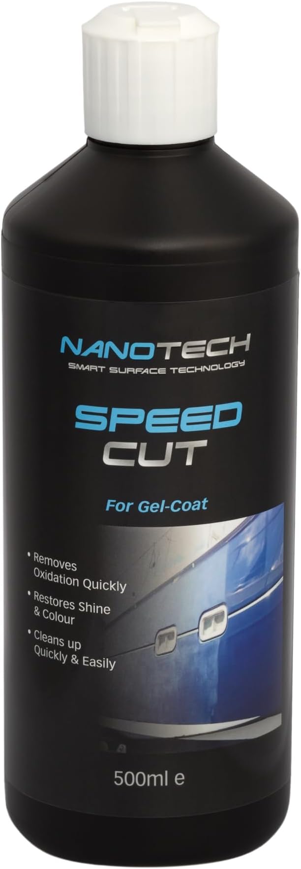NanotechSST | Speed Cut Compound 500ml | Boat Polishing Compound | For Gel Varnishes | For Marine boats | restores shine and color | high-performance boat cutting compound