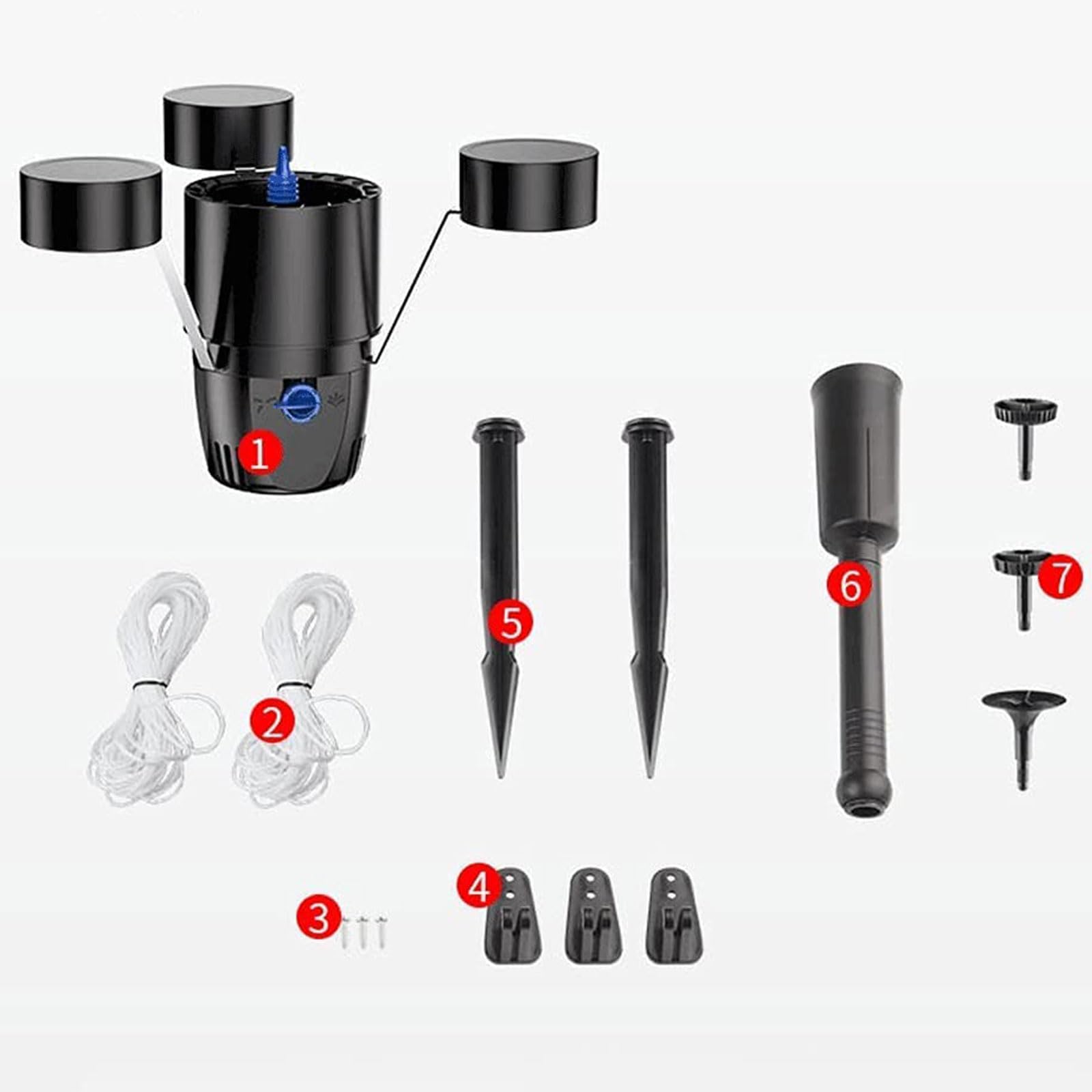 Robot Skimmer Galleggiante per Laghetto, Raccoglitore di Foglie per Laghetto per Pesci da 45W con Ingresso a Vortice 360° e 3 modalità Fontana, Estrattore di Superficie per Laghetti, Laghi, Giardini