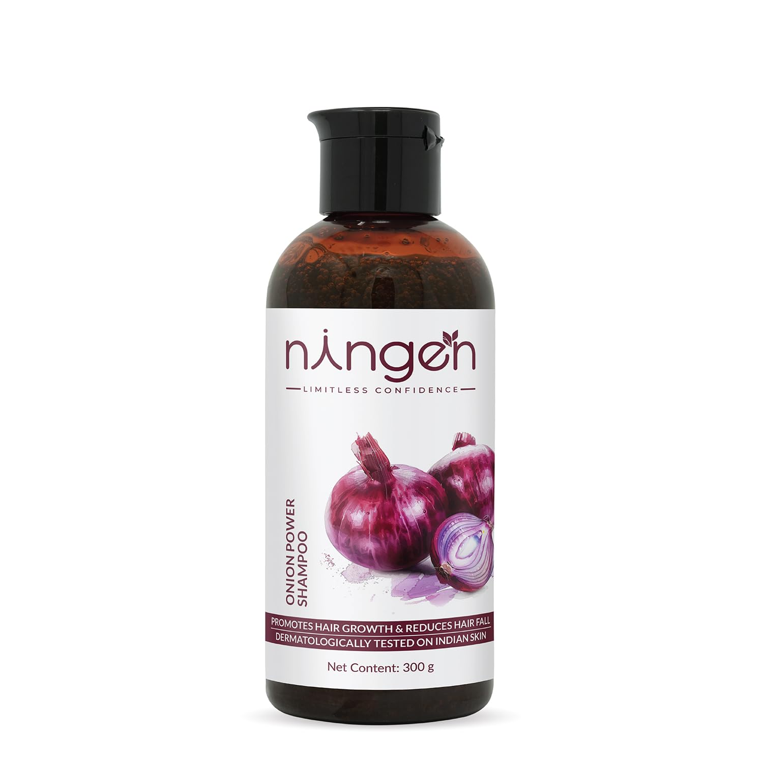 Ningen Red Onion Hair Shampoo I Contains Soya and Thyme I Blended with Nutrition Rich Soya and Thyme I Dermatologically Tested I 300g-image-17