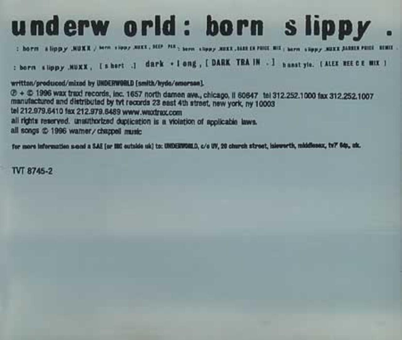 Born Slippy [Audio CD]