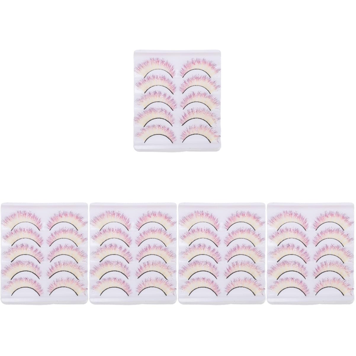 MAGICLULU 5 Set Di Ciglia Finte Ciglia Finte Soffici 3d Extension Per Per Trucco Per Donne Comode Da Indossare Per Cosplay Halloween Fotografia 5 Paia*5
