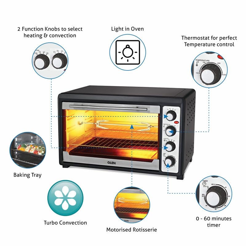 Image of Glen OTG Oven Toaster Griller 60 Litre
