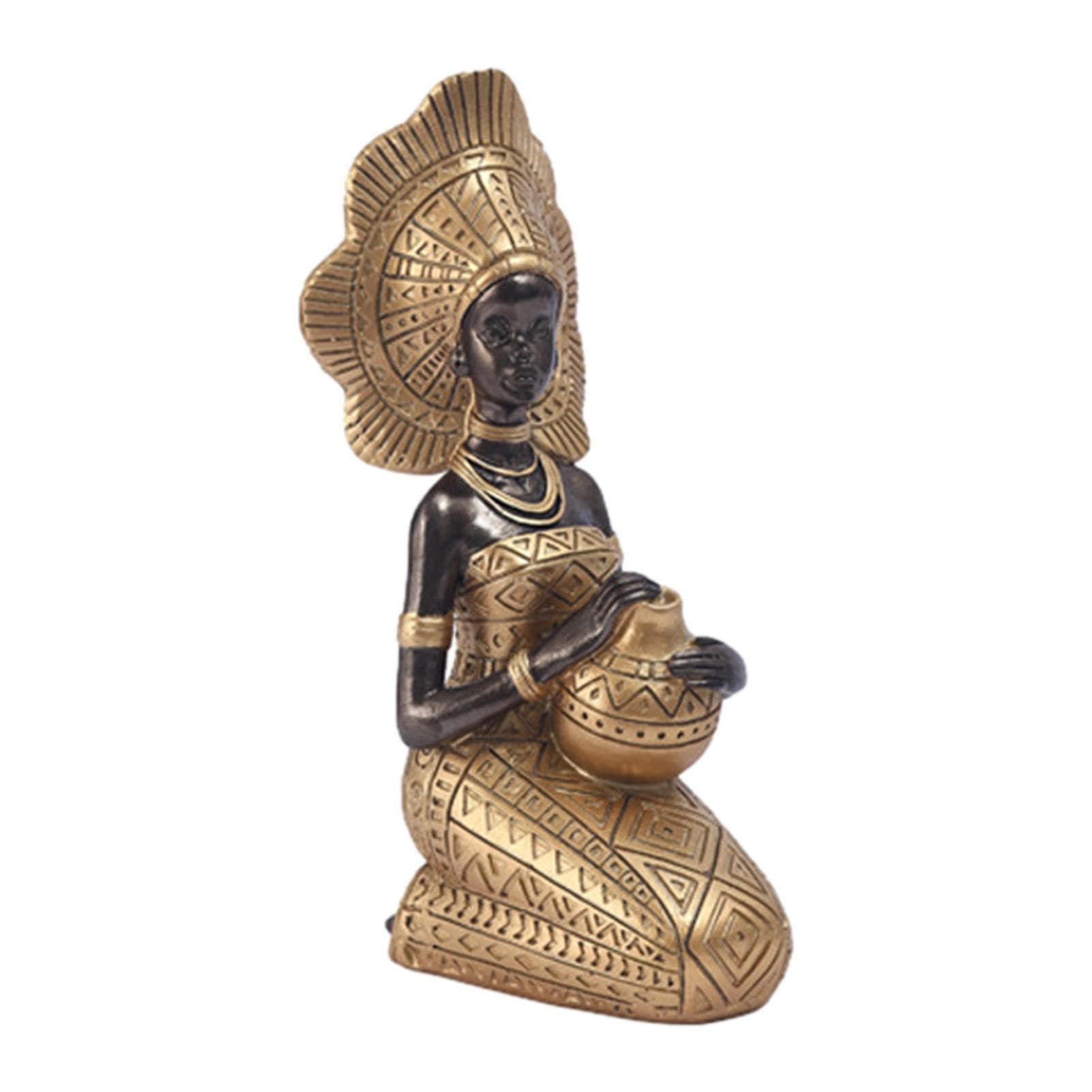 Ceolup Figuras africanas - Estatua Mujer Africana - Decoración del hogar para Comedor, Dormitorio, Oficinas y Sala
