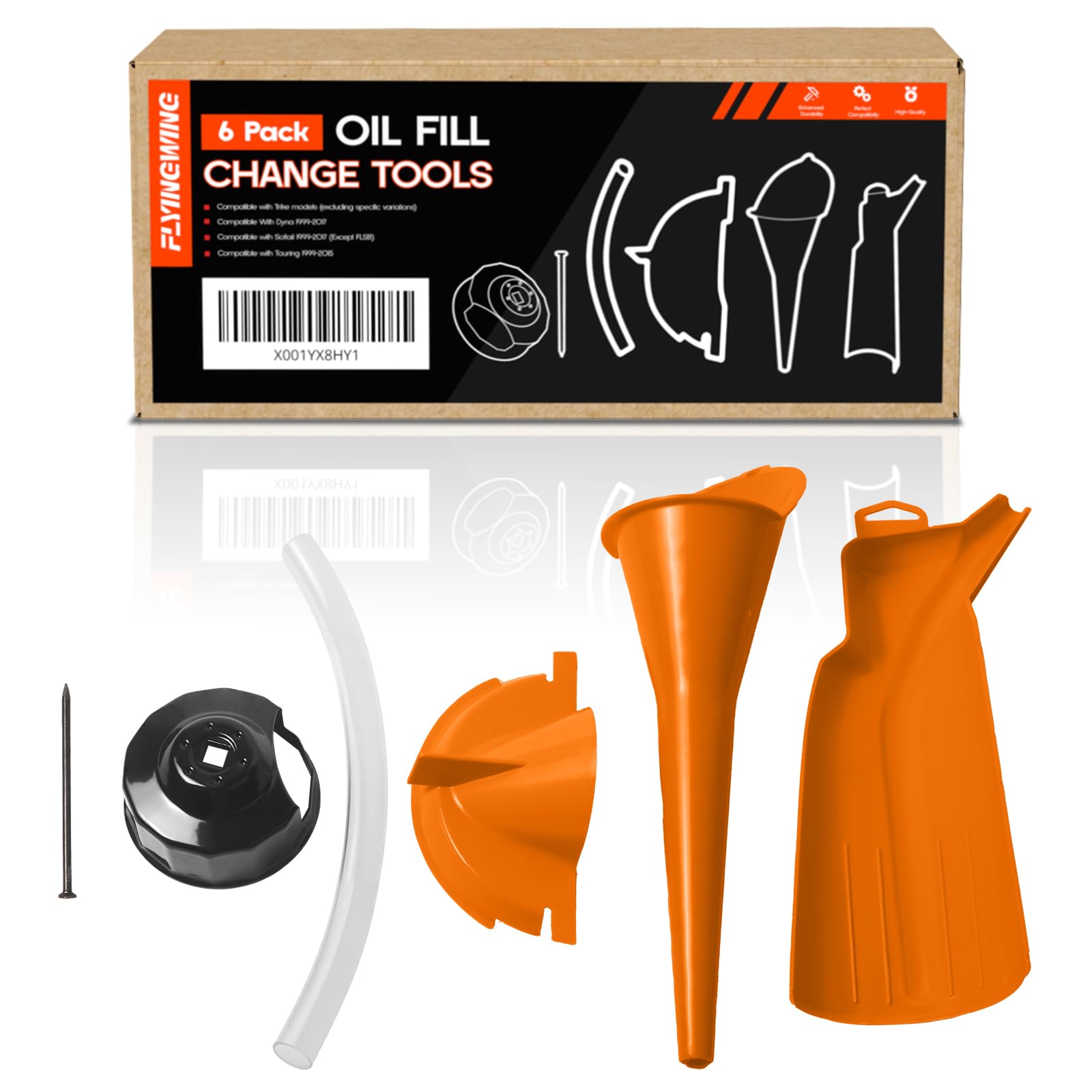 Kit de 6 outils de vidange huile pour Harley