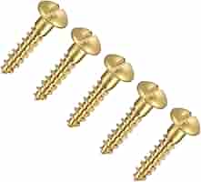 50 Viti Per Legno M3.5 X 35mm - Testa Piana Ottone, Autofilettanti, Per Falegnameria E Edilizia - Foto 9