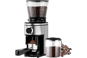 Grind and Brew: Black & Decker Coffee Burr Grinder with Precision Conical and Adjustable Settings