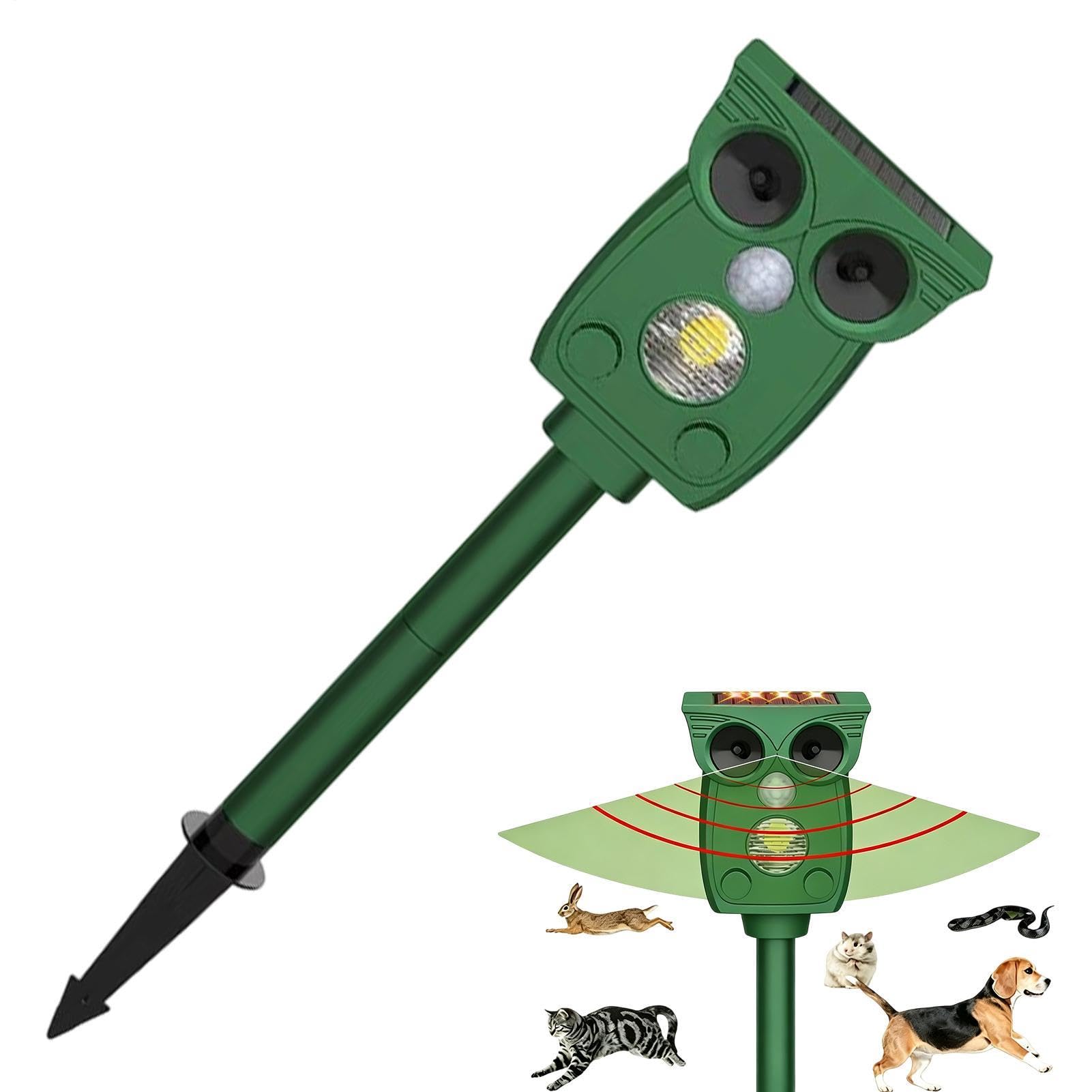Écarteur d'oiseaux solaire à ultrasons pour jardin et terrasse