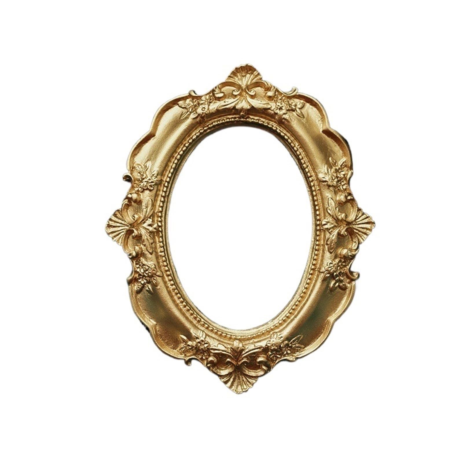 Picture Frames Golden Retro Photo Frame Decoration Home Photography Background Shooting Props(Type 2)
