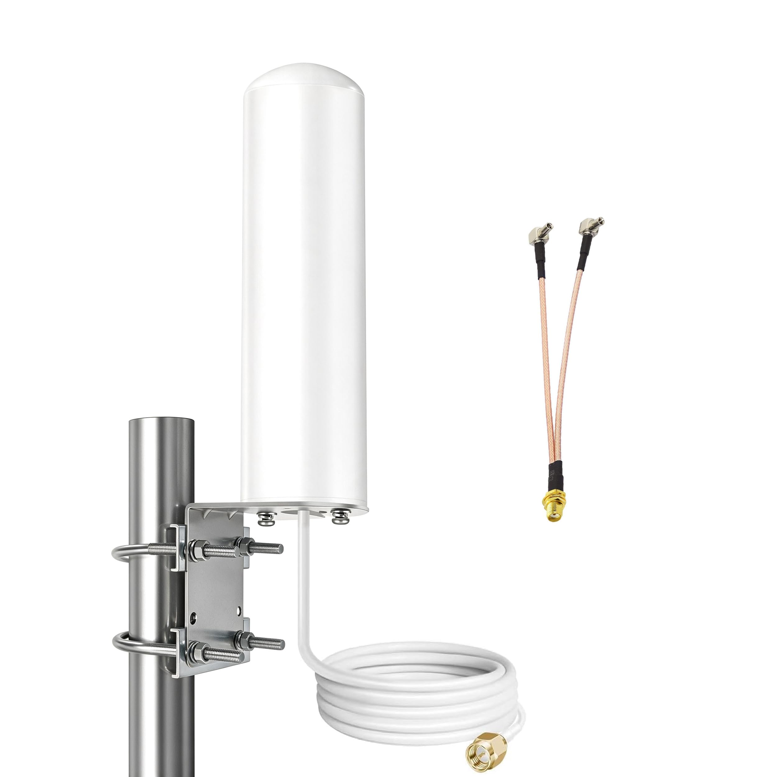 Antenne extérieure à connecteur SMA/TS9 WiFi 5G 4G LTE 10 dBi large bande à gain élevé