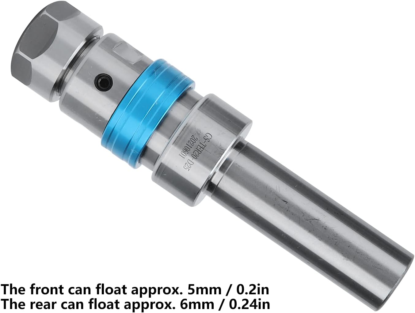 Floating Tap Holder ER20 High Precision Telescopic Toolholder for M2 to M16 Taps for CNC Milling and Lathe Machines(GS-TER20A-D25)