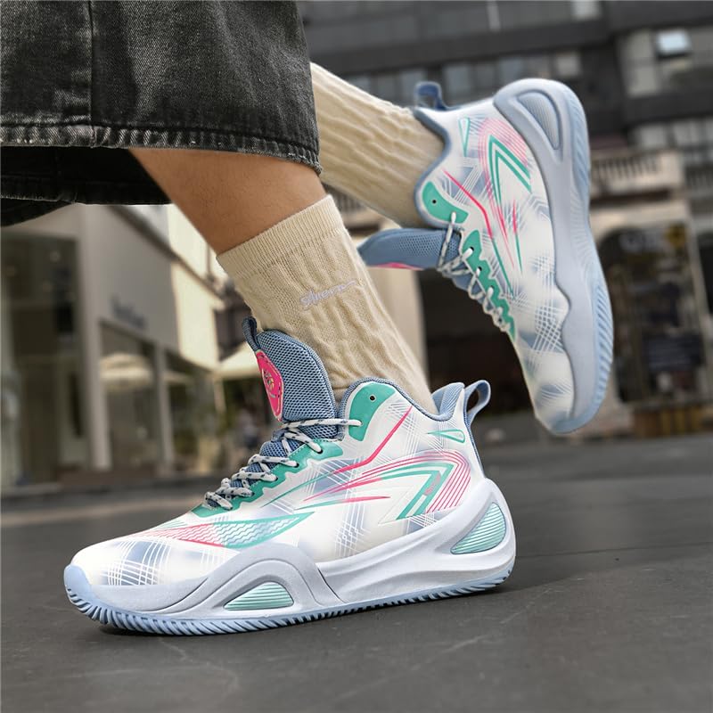 Girls Boys Basketball Shoes High Top Fashion Volleyball Kids Non Slip Comfortable Indoor Outdoor Sneakers - Image 7