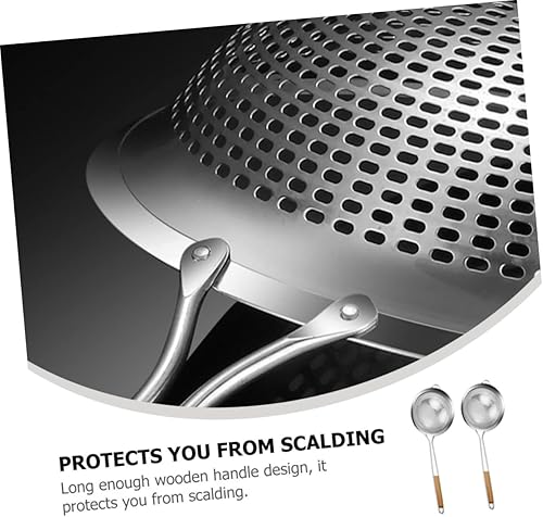 Miniatura 9 de 1pc Colander Metal Colander Wok Tools Metal Spoons Stainless Steel Spider Strainer Skimmer Spoon Pasta Blanching Basket Food Serving Skimmer Fried