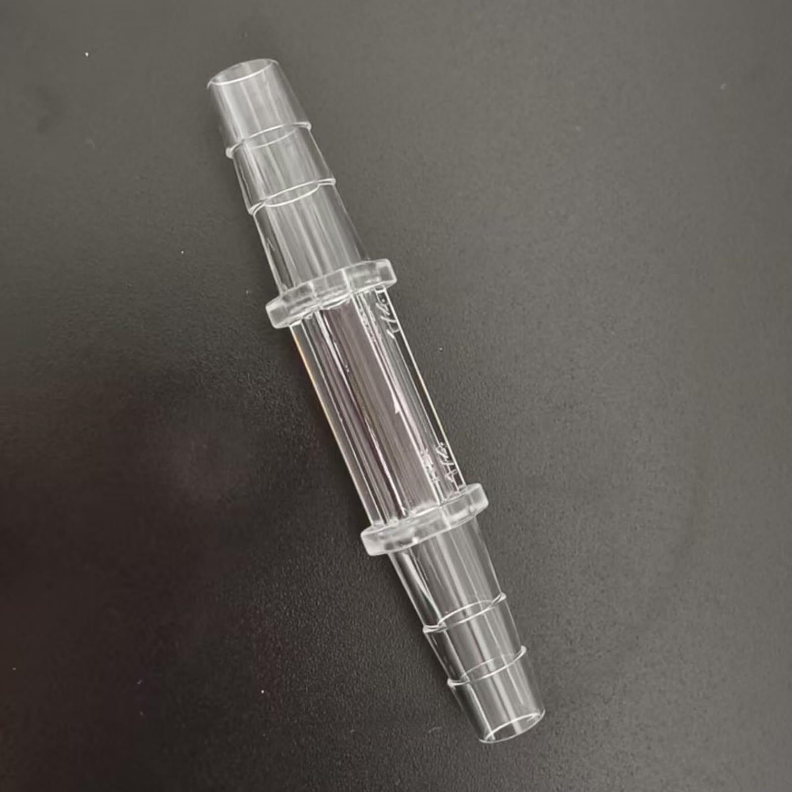25 Pack 3/16 Inch Equal Straight Barbed Fittings - Durable PC Hose Barb Connectors for Food and Laboratory Applications(6.4mm 1/4inch)