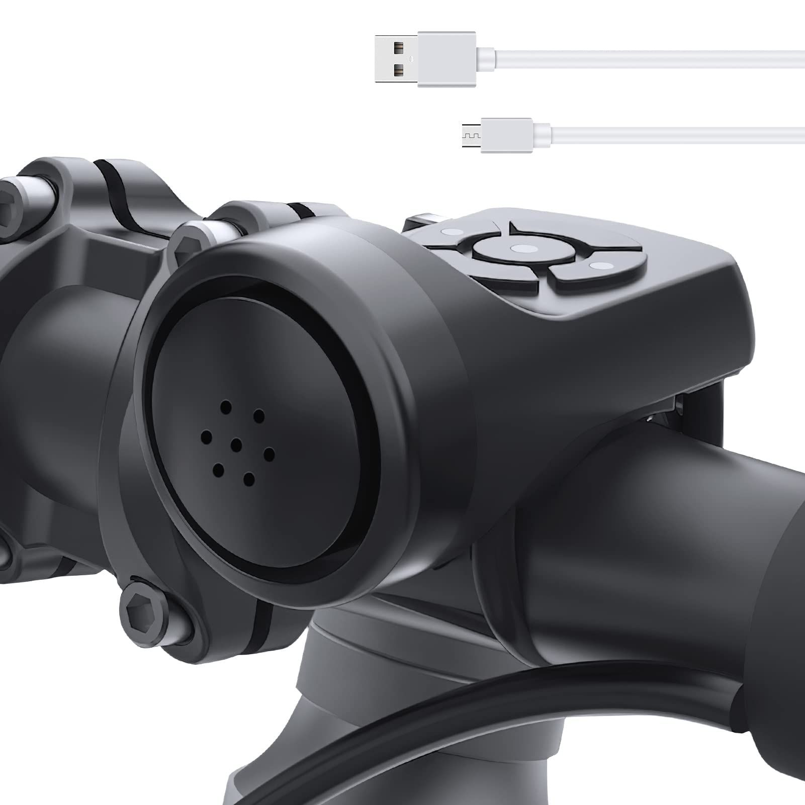 Electric Bike Horn, Electronic Bicycle Bell, 140DB Bike Horn for Adults, 4 Sound Modes Waterproof Horn for Bike, Waterproof Bicycle Accessories for Adults Kids Mountain Bike Bells Whistle