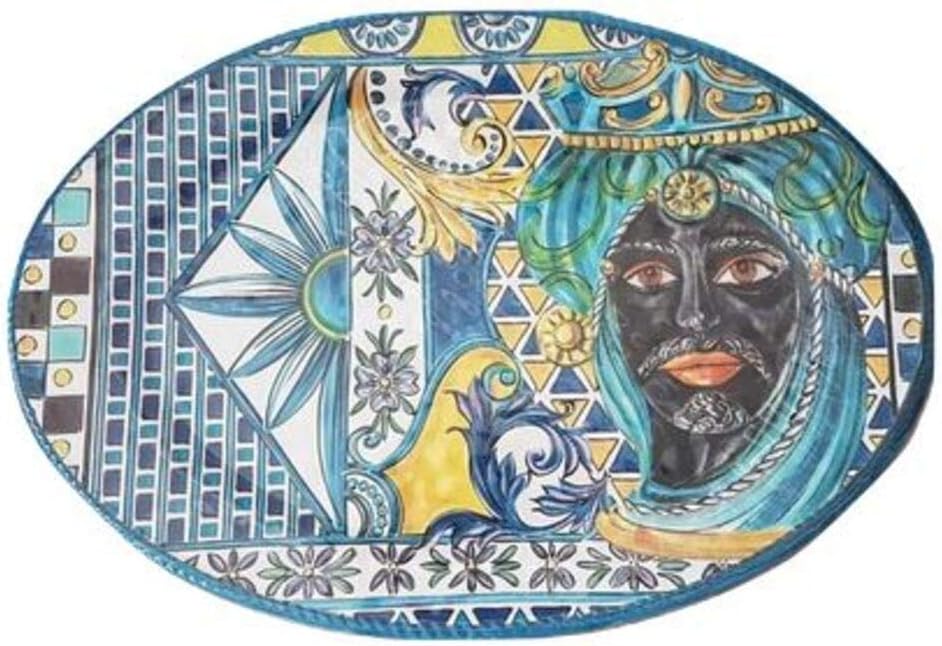 Baci Milano Oval Serving Plate 50 x 35 cm Sicily Maxi Melamine Tray