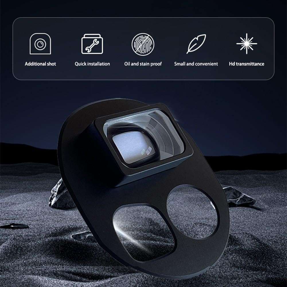 Lente de visión ultra amplia para cámara Mavic 4 Pro de 0,75 aumentos, reducción de distorsión para realidades para topografía de bienes raíces, 60,6 x 49,8 mm (lente gran angular)
