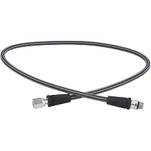 Professional Carbon Fiber Woven High Pressure Regulator Hose for Scuba Diving with 71620UNF Thread Accurate Depth Monitoring 80CM