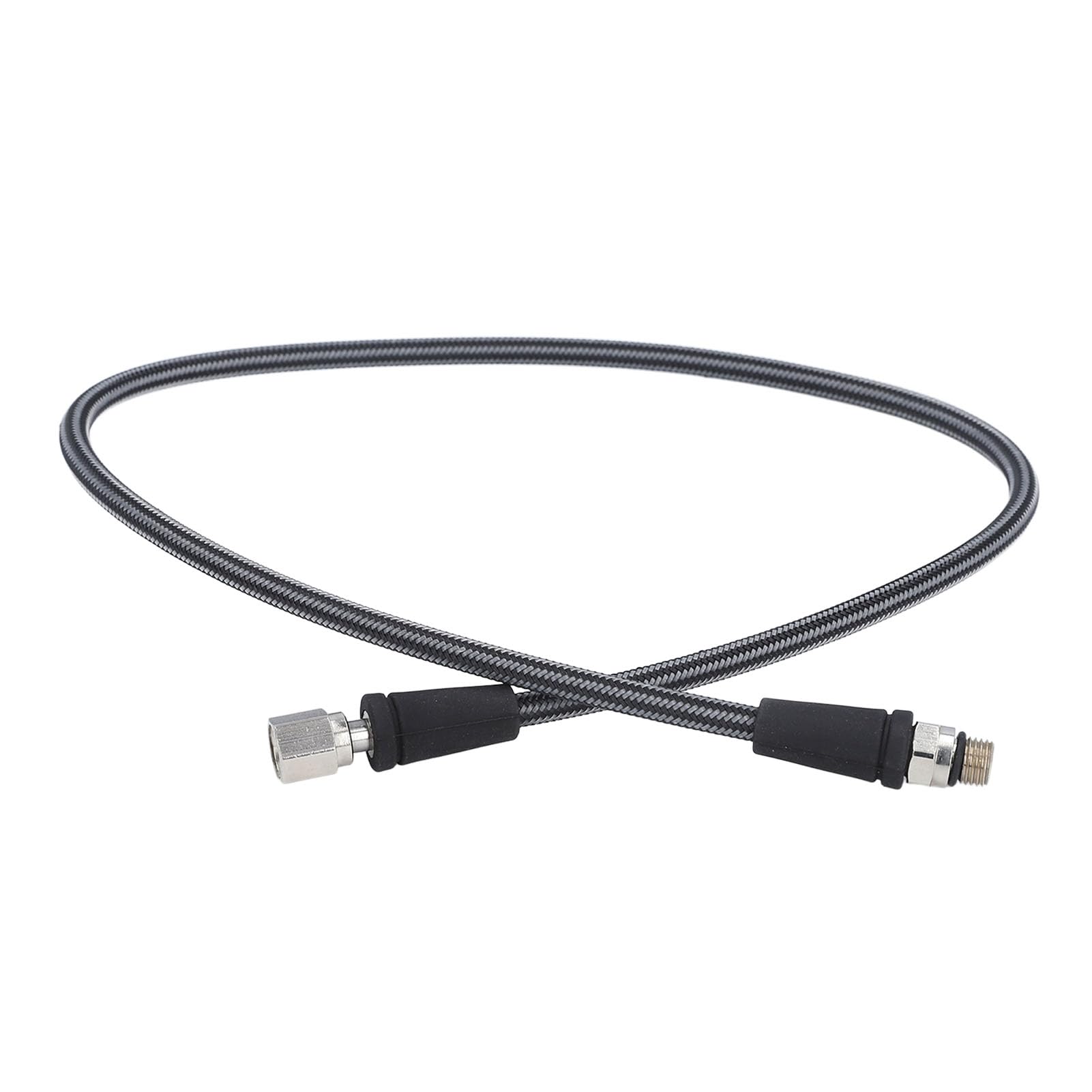 Yuecoom Diving High Pressure Regulator Hose, 31.49in Scuba Diving Flexible Braided Hose,Carbon Fiber Woven Safe Braided Hose,for Deep Diving, Teaching Diving Activities(80cm)