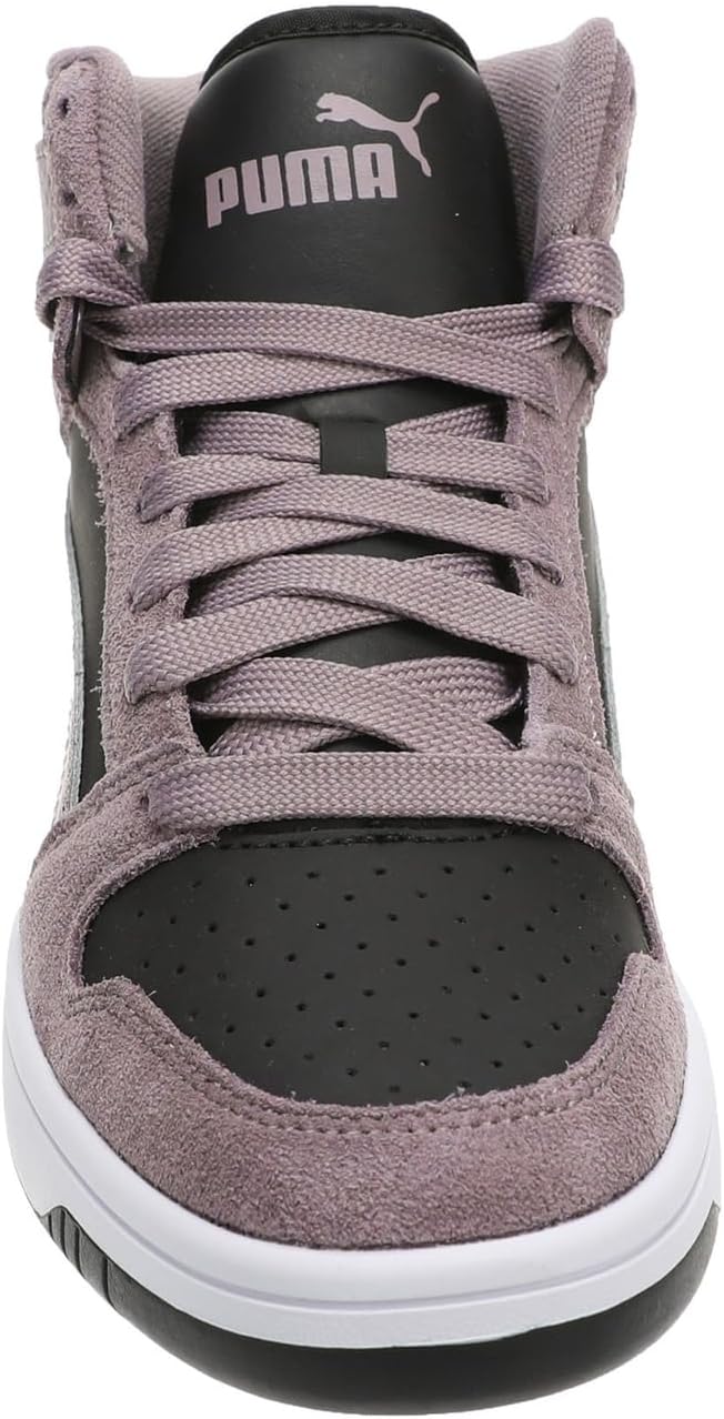 Puma Women's Rebound Layup Mid Shoes, Black-Plum Jam AH25, 6 - Image 5