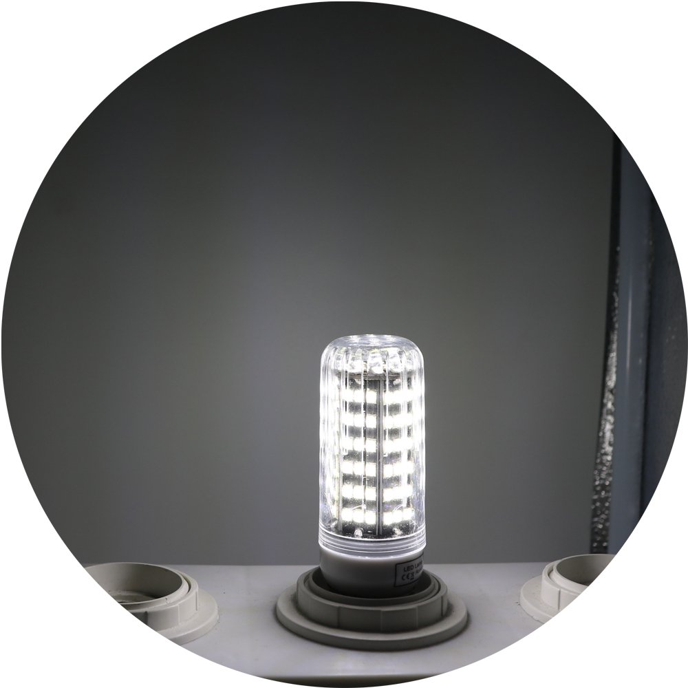 Xindaxin® LED Mais Glühbirnen,9W LED Kerzenleuchter Glühbirnen 90 Watt Äquivalent,900lm,AC 220V,Nicht Dimmbare,360 ° Abstrahlwinkel,Kaltes Weiß 6000k(20er Pack)