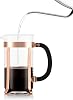 Bodum CHAMBORD Coffee Maker (French-Press System Stainless Steel Frame 1.0 L/34 oz 8 Cup) - Copper