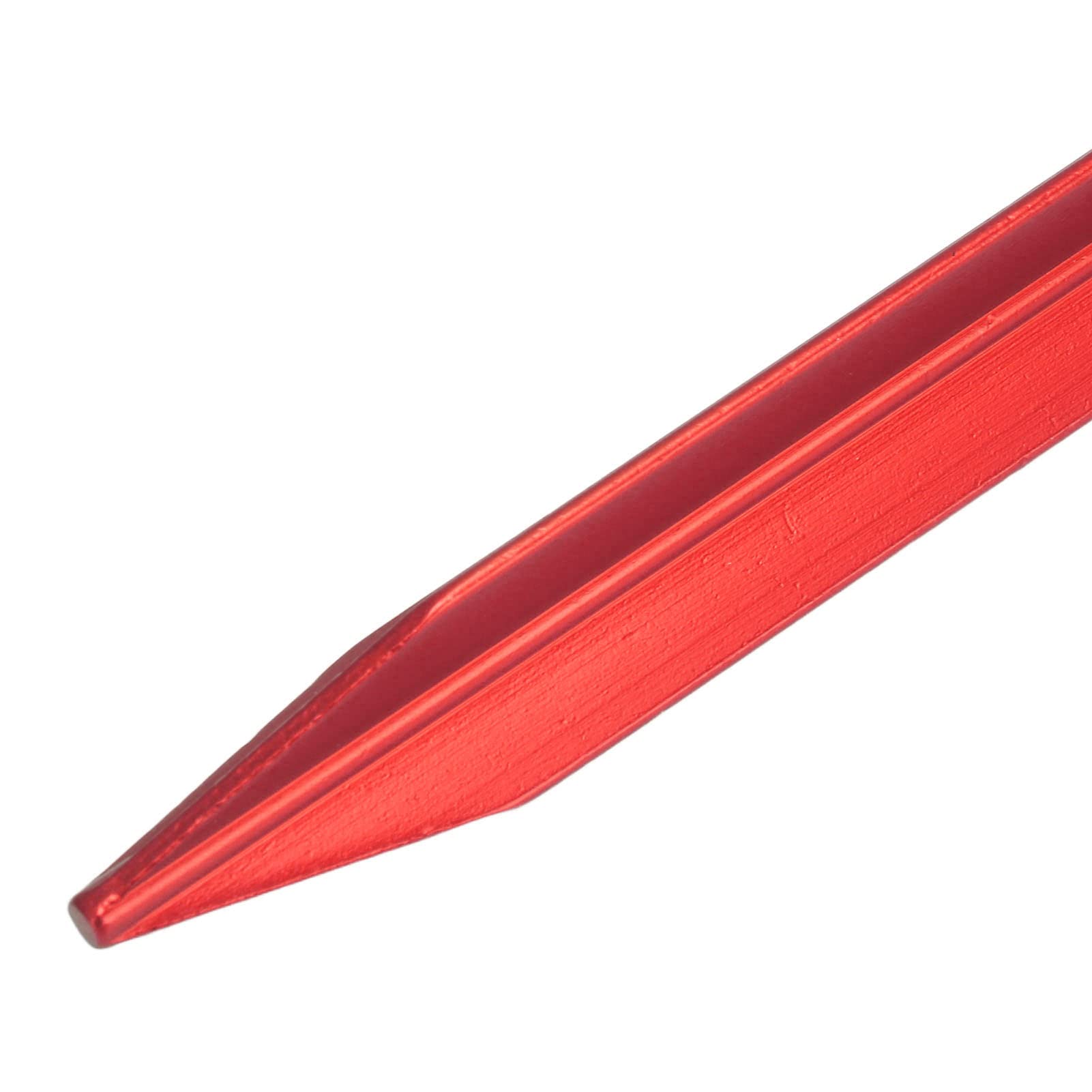 20 piquets de Tente résistants en Forme de V, piquets de Tente en Alliage d’Aluminium avec Cordes pour auvent de Camping en Plein air, piquets de Jardin étanches de 9 Pouces pour l (Rouge)