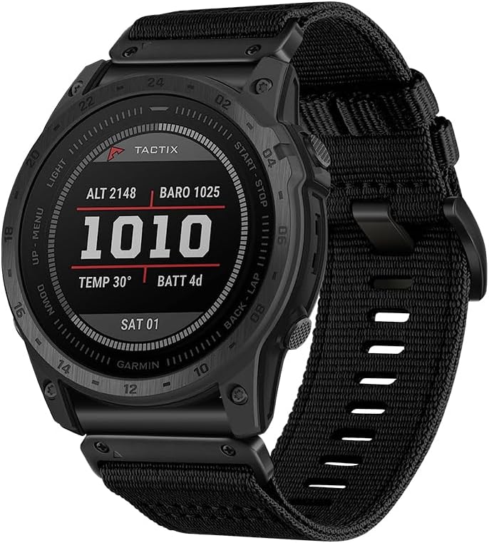 Miniatura 2 de Correa de reloj Quickfit de 0.866 in compatible con Garmin Fenix 7X Pro76 Pro5 Plus5InstinctForerunner 965 955 945 935Epix 1 2 ProDescent G1Approach