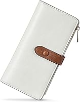 Vista 52 de BOSTANTEN - Cartera de piel auténtica para mujer con bolsillo con cremallera), BL3162011Kcoffee C-Naranja Marrón