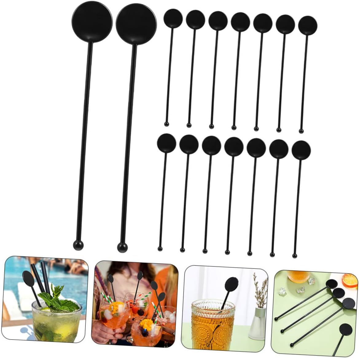 150pcs Cocktail Stirrer Sticks Swizzle Sticks Hot Stirrers for Bar Coffee Tea and Drink Mixing