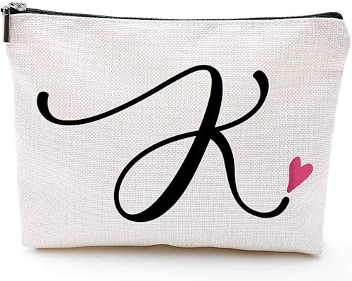 Bolsa de cosméticos para lápices con cremallera impermeable, K