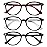 3 Pack Reading Glasses Spring Hinge Stylish Readers Black/Tortoise for Men and Women (Multicolor, 2.25)Medium