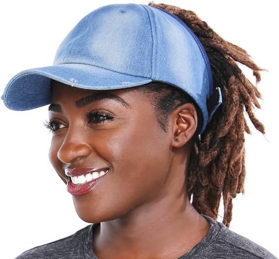 Ponytail Hat for Curly Natural Hair 