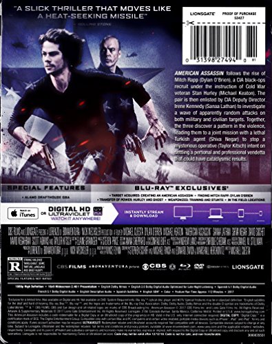 American Assassin Steelbook (Blu-ray/DVD, 2017) image 4