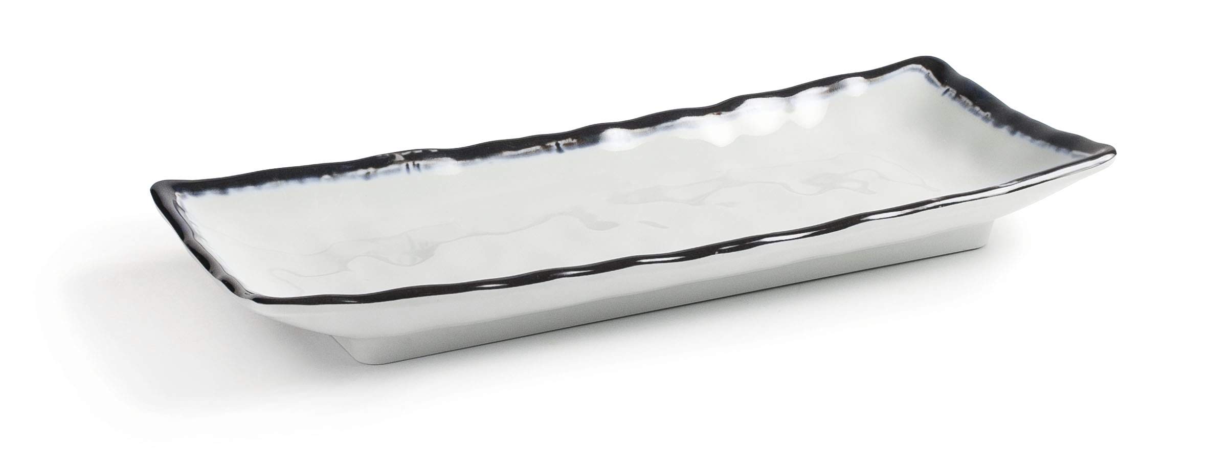 Lacor Noir Rectangular Melamine Tray Sea 28,6X12,7X3,4 Cm