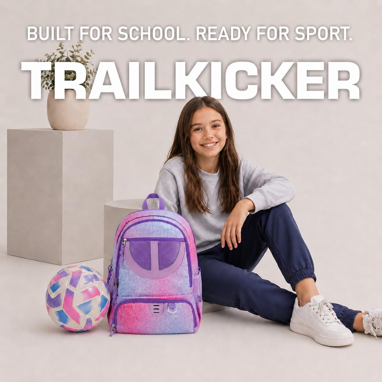 Basketballtasche für Damen und Herren, mit Ball- und Schuhfach, 30 l Fassungsvermögen, leicht, atmungsaktiv, für Mädchen und Jungen, Fußballtasche, Rucksack, passend für Volleyball, Fußball, Sport