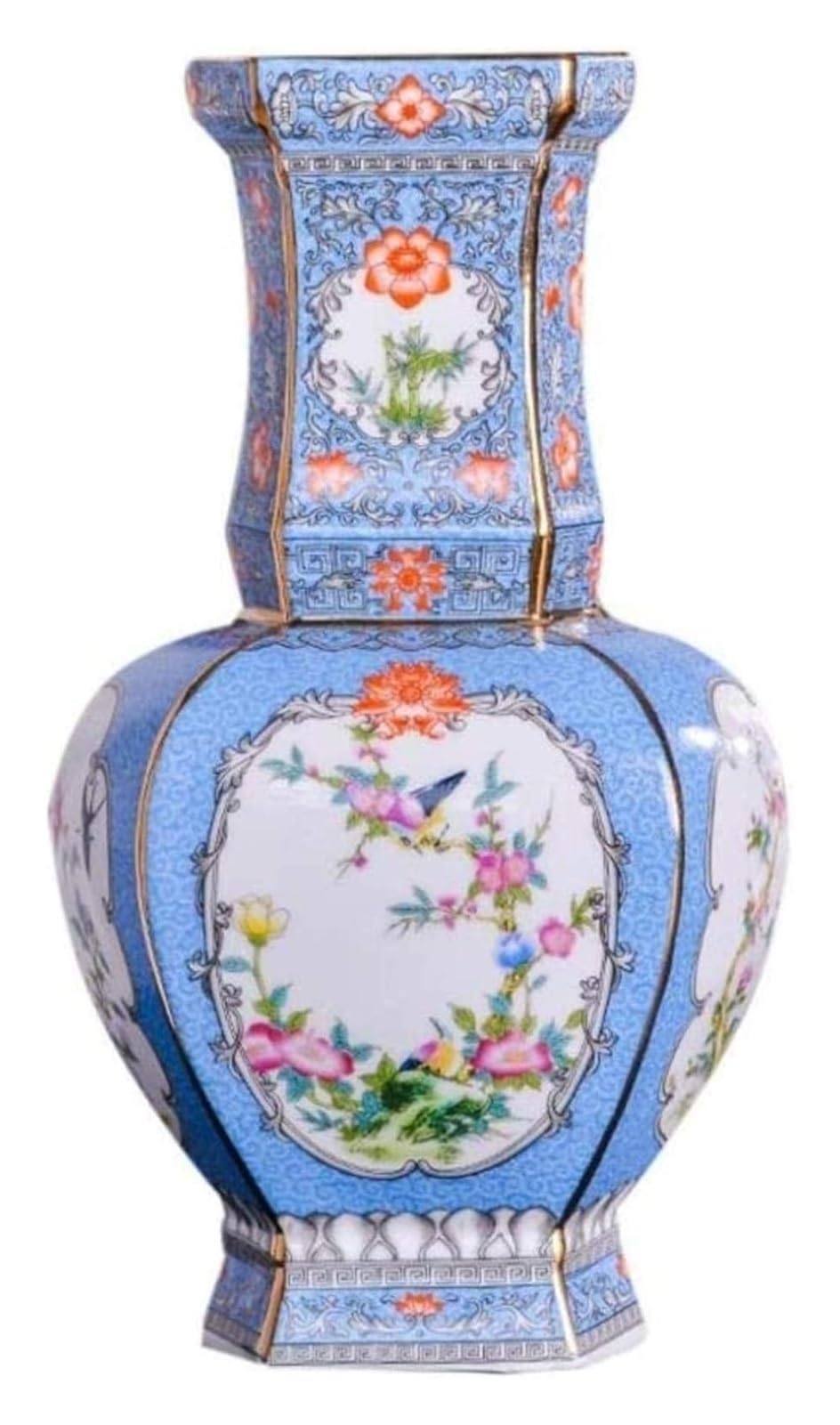 Vase Desktop Ceramic Classical Creative for Dry Flowers Decoration Art Household Living Bedoffice