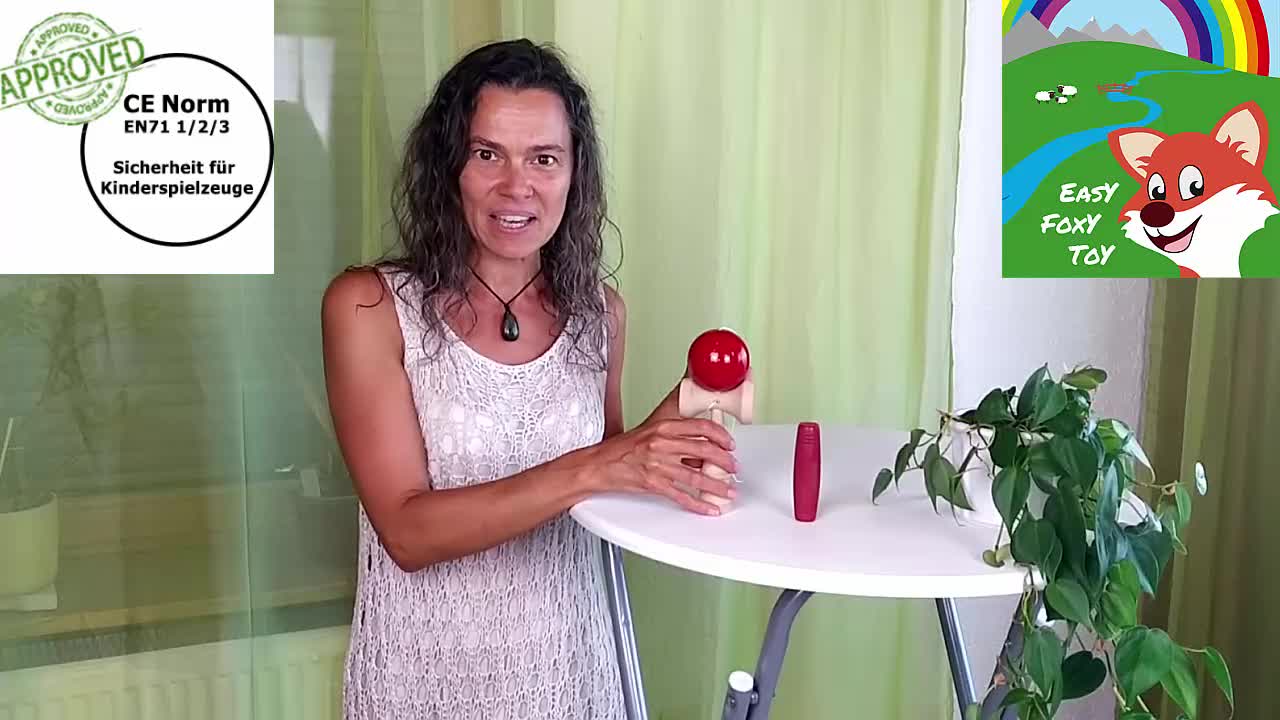 EasY FoxY ToY Kendama Mokuru Original Holzspielzeug; Geschicklichkeits Spiele Drinnen & Draußen Für Kinder ab 6 Jahren… – Bild 8