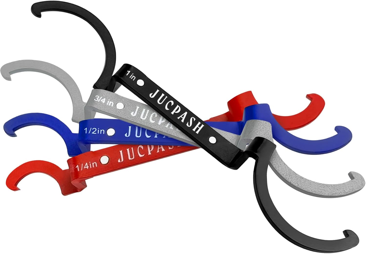 JUCPASH Conduit Lockout Wrench Set, 4 Pcs Locknut Wrench, Offset Bends